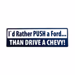 Rather push a Ford - Klistermärke