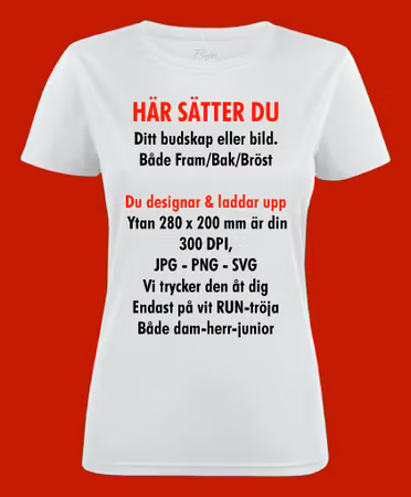 RUN-tröja med Din design