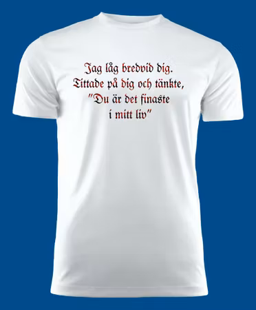3008 T-shirt med färdiga budskap