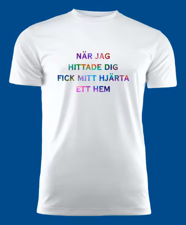 3017 T-shirt med färdiga budskap