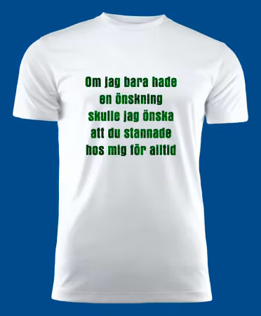 3018 T-shirt med färdiga budskap
