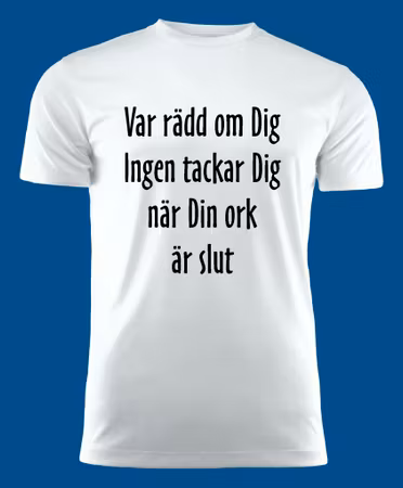3020 T-shirt med färdiga budskap