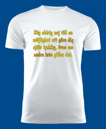 3028 T-shirt med färdiga budskap