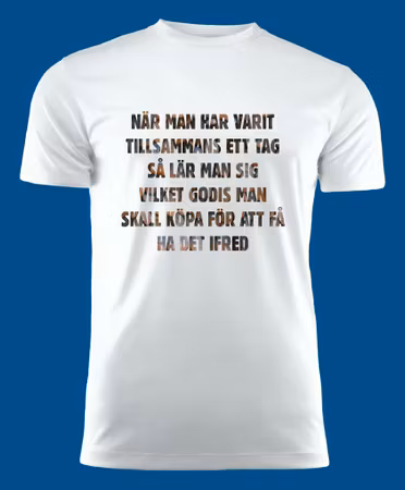 3035 T-shirt med färdiga budskap