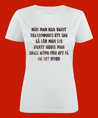 3035 T-shirt med färdiga budskap