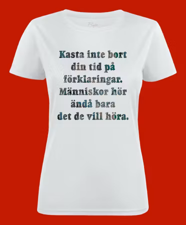 3036 T-shirt med färdiga budskap