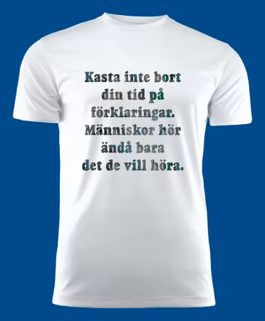3036 T-shirt med färdiga budskap
