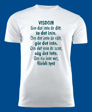 3047 T-shirt med färdiga budskap