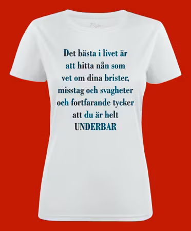 3051 T-shirt med färdiga budskap