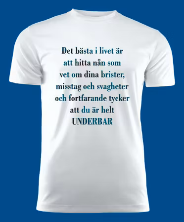 3051 T-shirt med färdiga budskap