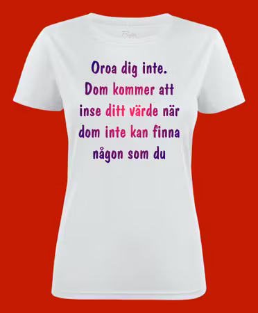3053 T-shirt med färdiga budskap