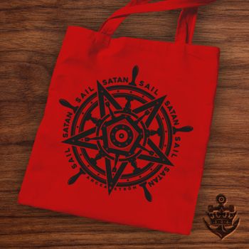 Sail Satan Red Tote Bag