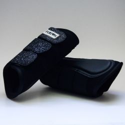 MESH | Furion damasker med glitter, svart XS