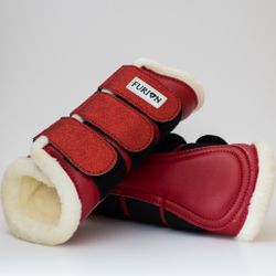 FLUFF | Furion damasker med glitter, röd XL