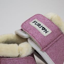 BOOTS | Furion boots med fluff, rosa L