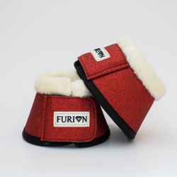 BOOTS | Furion boots med fluff, röd S