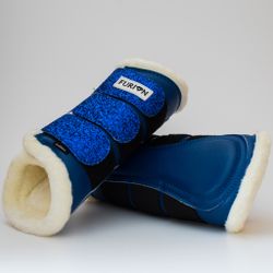 FLUFF | Furion damasker med glitter, blå M
