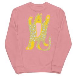 Happy Cheetah Sweatshirt Unisex Eco Sweatshirt