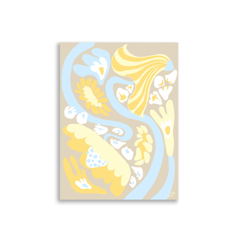 Beige Swirl Poster - 30×40 cm