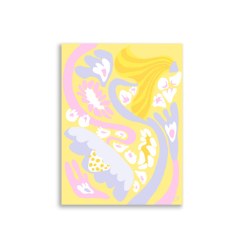 Orange Swirl Poster - 30×40 cm