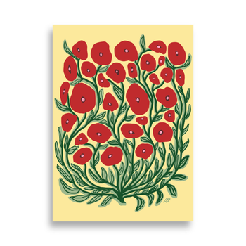 Wild Poppies Poster