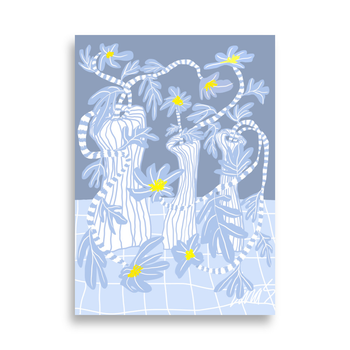 Blue Hepatica Poster