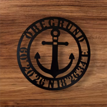 Emblem Öregrund Svart