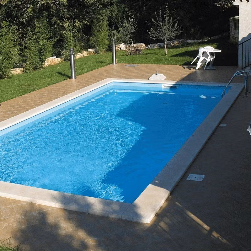 Ljusblå poolfärg | Betongpool