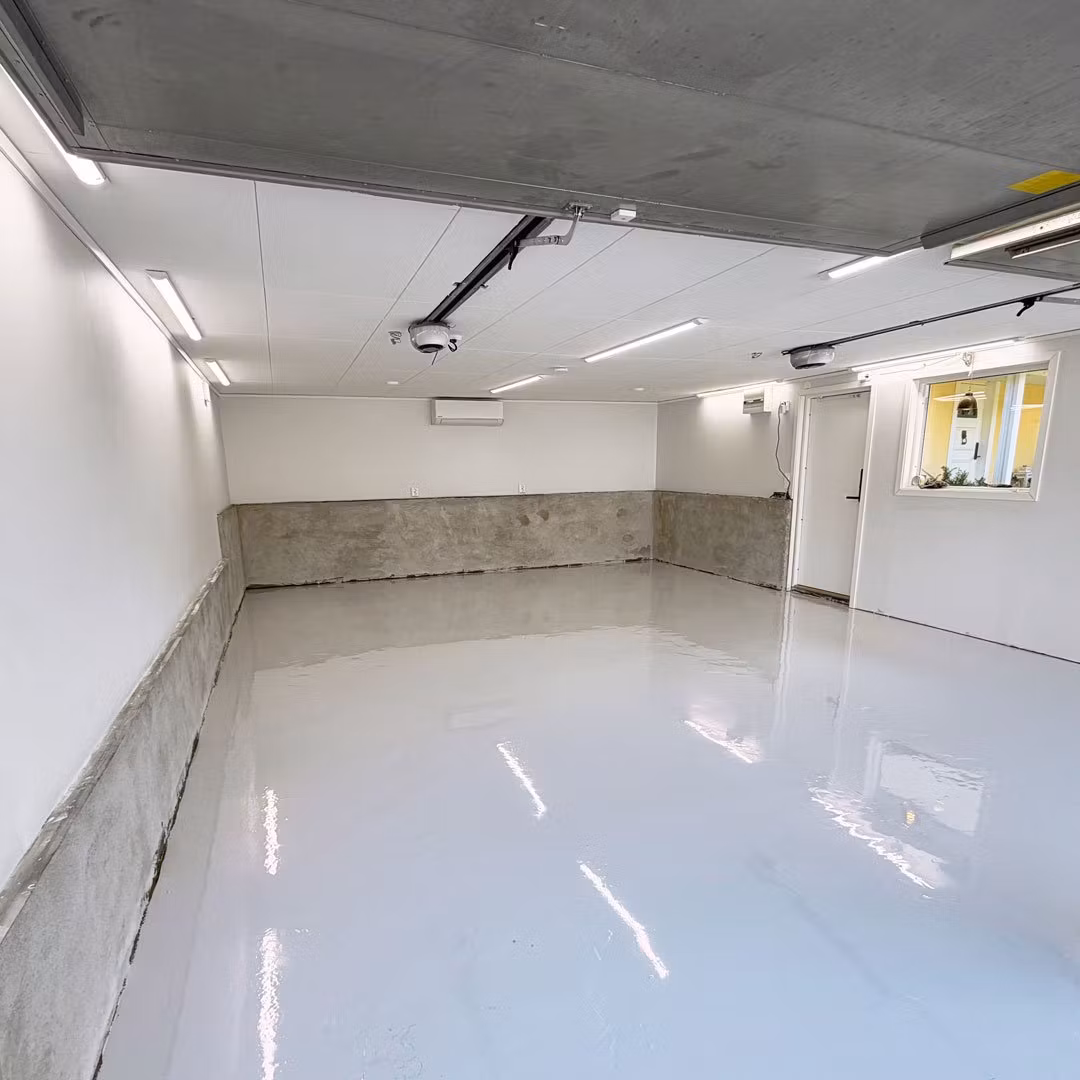 Dubbelgarage Täby | Epoxigolv PRO