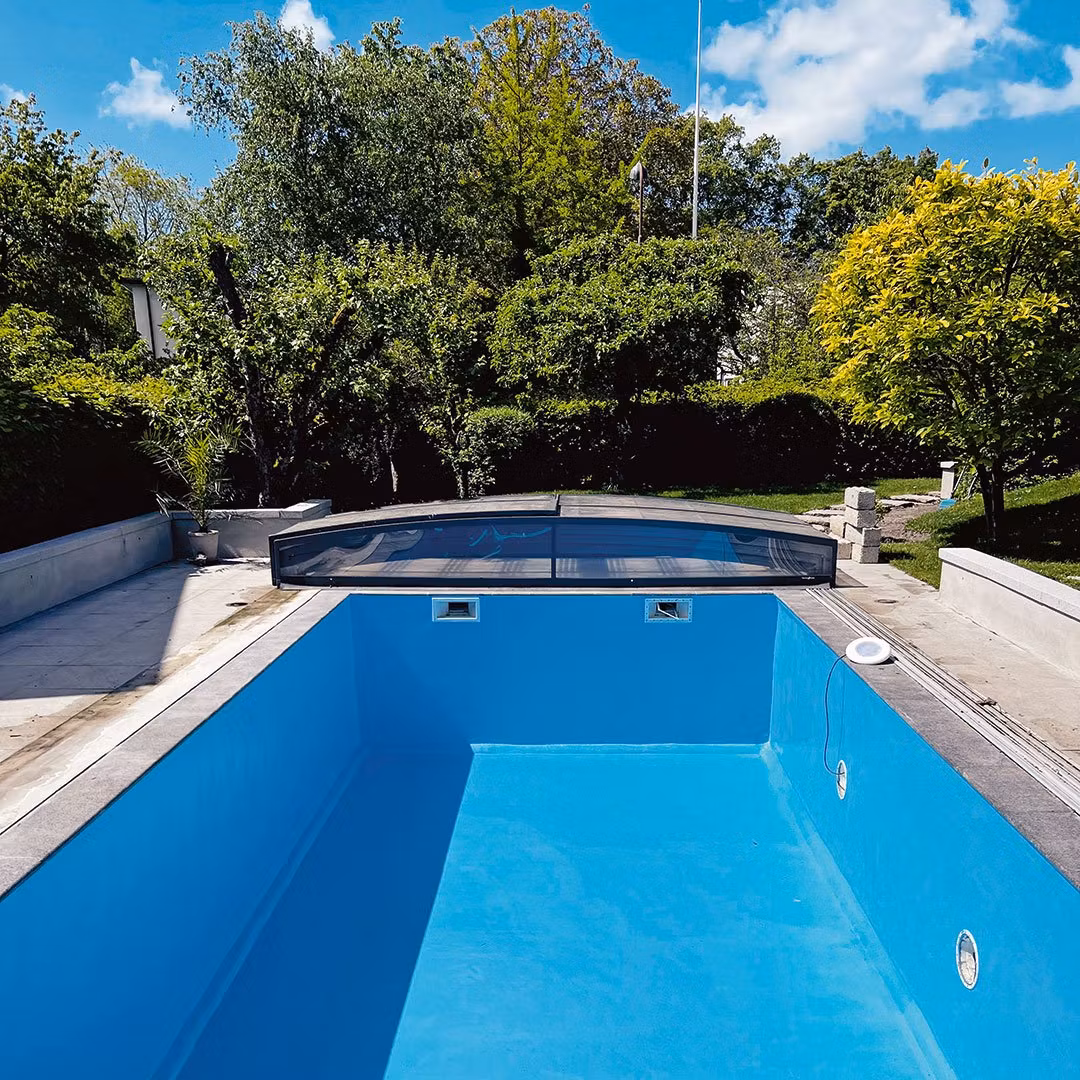 Glasfiberpool Lund | Poolfärg