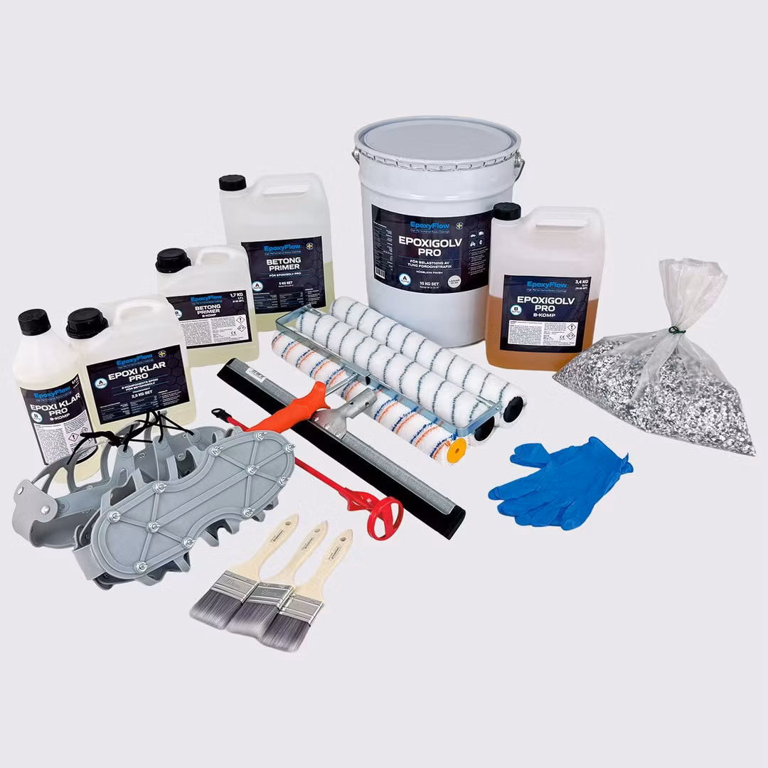 Epoxigolv med Färgflingor - EpoxyFlow