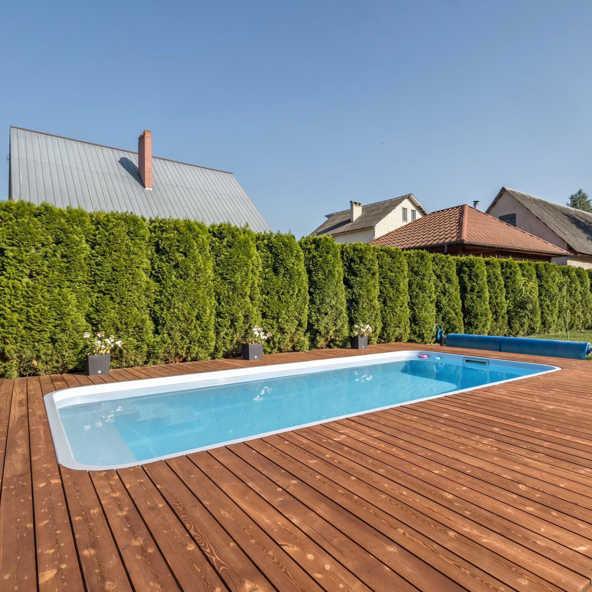 Poolfärg Vit för glasfiberpool