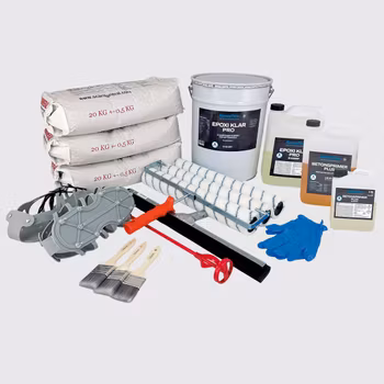 Färgsandsgolv med Betongprimer PLUS Paket - Tung belastning