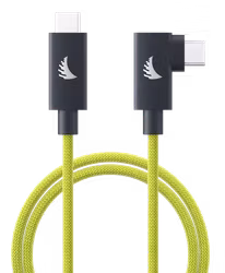 Angelbird Cable I USB-C 4.0 I Solid Flex Cable Right-Angle I Lime I 32 cm