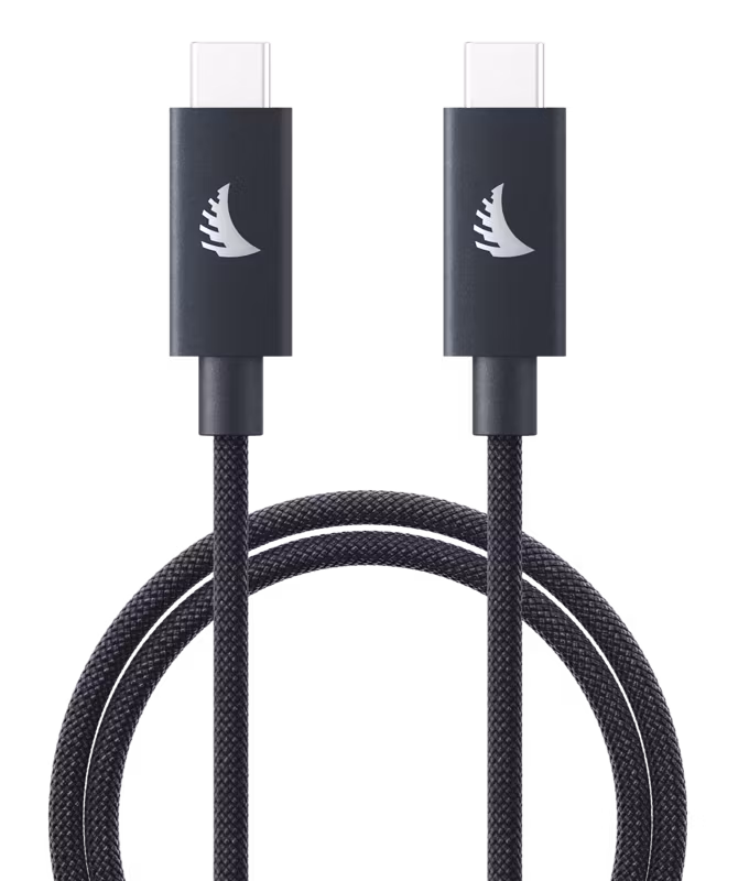 Angelbird Cable I USB-C 4.0 I Solid Flex Cable I Blue Gray I 32 cm