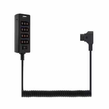 D-Tap splitters 100cm Multifunctional D-Tap Adapter Cable for V Mount Battery with USB Interface DC port