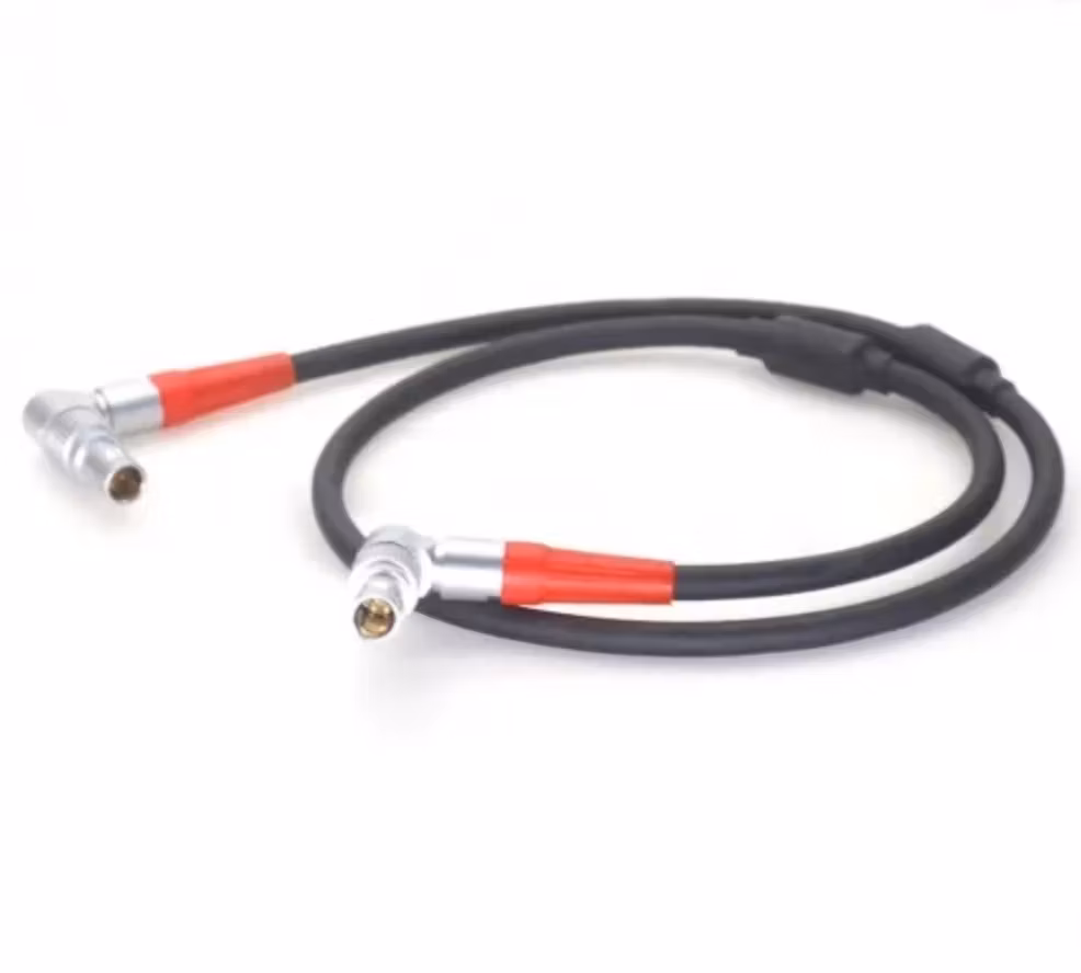 0.6m 360° Rotatable Plug 4 Pin Right-angle 4 Pins ARRI WCU-4 wireless follow focus motor cable LBUS cable