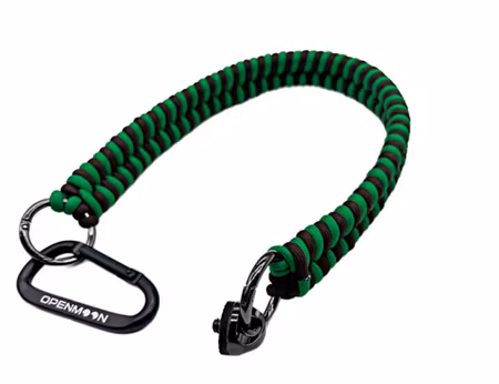 OPENMOON Woven lanyard Lanyard green&brown 50cm / Tejpsling