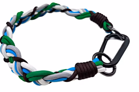 OPENMOON Woven lanyard Lanyard  blue&green 46cm / Tejpsling