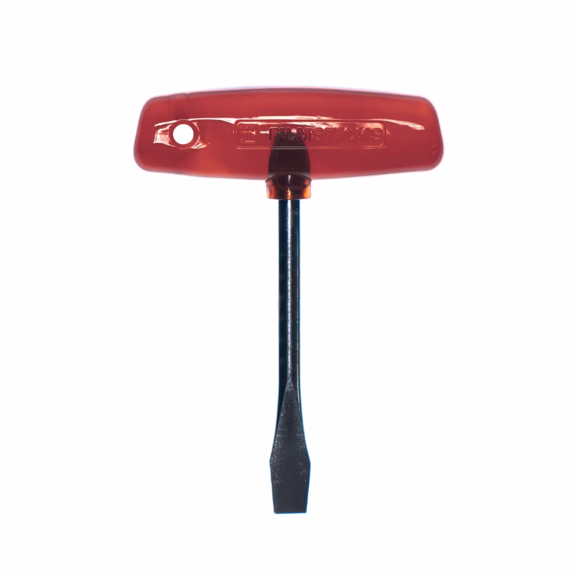 Filmsticks T-handtag skruvmejsel med rött handtag, lång