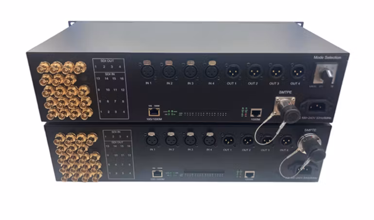 Beijing Fiber Linker, 16x12G-SDI (+ ljud + Ethernet) via fiber