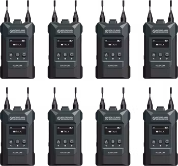 Hollyland Solidcom M1 with 8 belt packs, Intercom