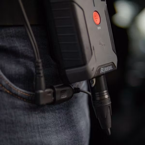 On Set Headsets Live Comms Adapter, For 4-Pin XLR and Motorola, connects to any 2-Pin Surveillance Headset and turns it into a Live Comms Pro - This allows monitoring of top wireless comms like Clear-