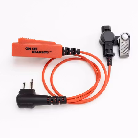 On Set Headsets RED Dragon for Motorola, Basic model, The Shorty is perfect for those who are always on the move, and need a more compact option for their walkie-talkie communication. It’s lightweight