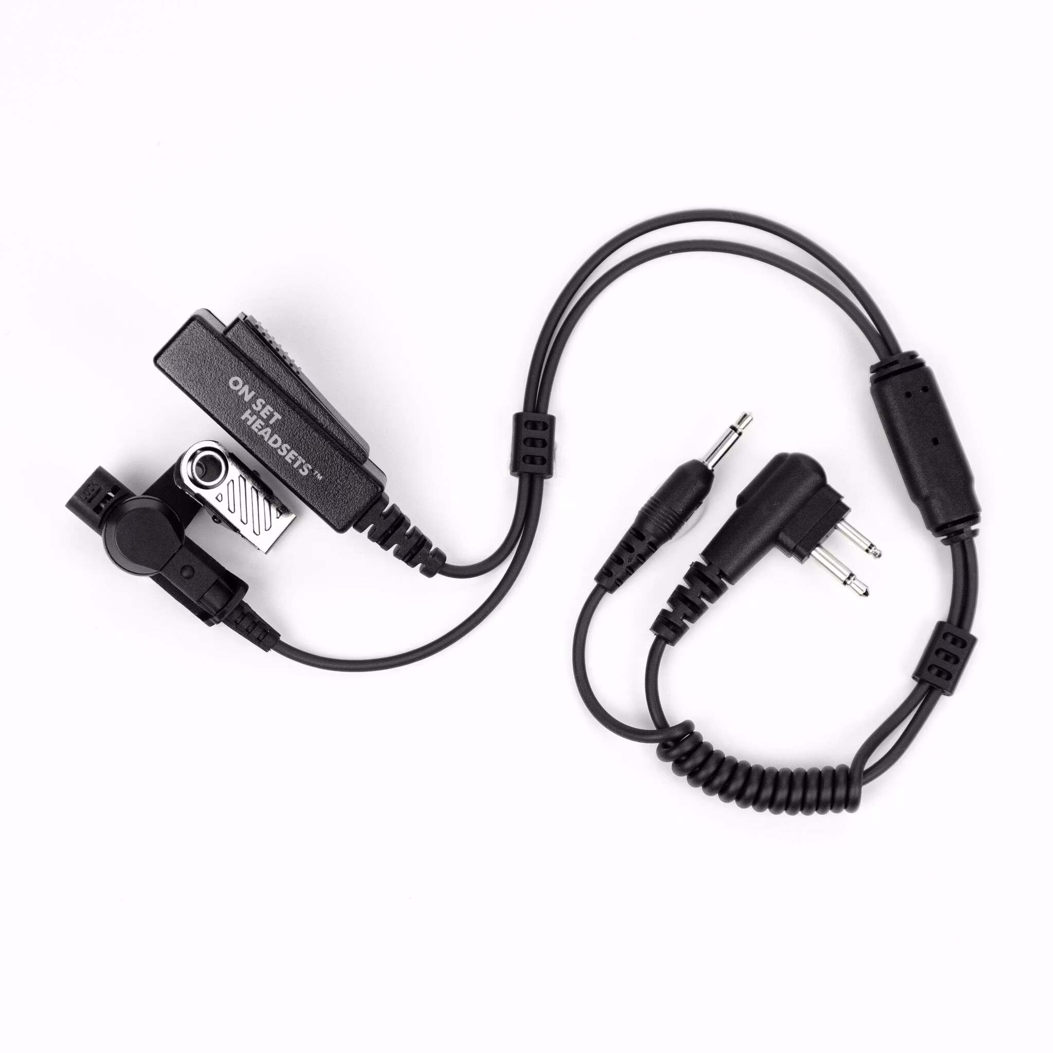 On Set Headsets Black for Motorola, Made with Kevlar reinforced wiring and backed by a Lifetime Warranty, the FilmPro X Shorty Headset is built to withstand the rigors of a film set. But it’s not just
