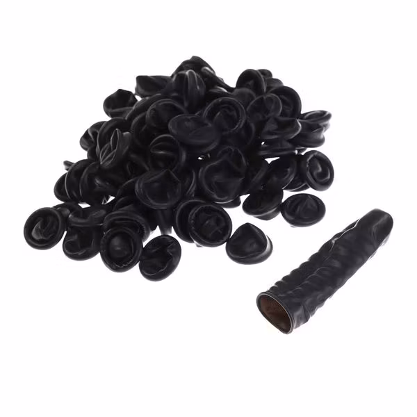 On Set Headsets MICROPHONE COVERS - BLACK - 5 PACK