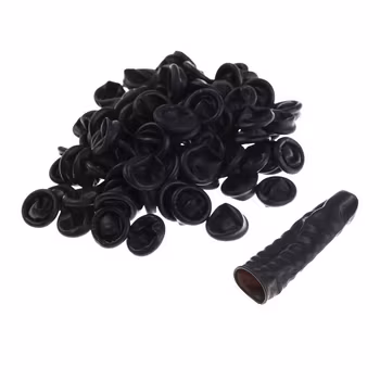 On Set Headsets MICROPHONE COVERS - BLACK - 5 PACK