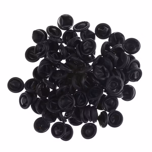 On Set Headsets MICROPHONE COVERS - BLACK - 5 PACK