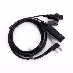 On Set Headsets Black for Kenwood, Kevlar reinforced cable assembly, H2O resistant mic, Medical grade (hypoallergenic) silica. The FilmPro is a High Quality Walkie Talkie Headset. Built to take on 100