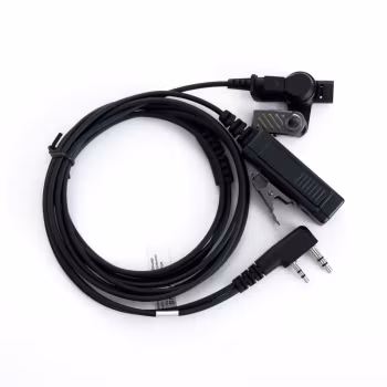 On Set Headsets Black for Kenwood, Kevlar reinforced cable assembly, H2O resistant mic, Medical grade (hypoallergenic) silica. The FilmPro is a High Quality Walkie Talkie Headset. Built to take on 100